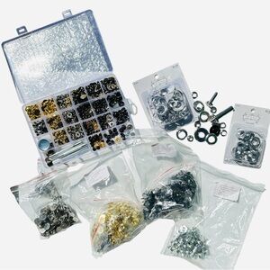 Unused: Assorted Sizes and Colors Magnetic Snaps, Fastener Kits